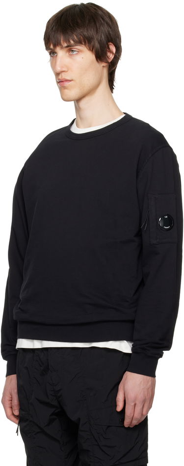 Sveter C.P. Company C.P. Company Light Fleece Crewneck Sweatshirt Čierna | 18CMSS019A-002246G, 3