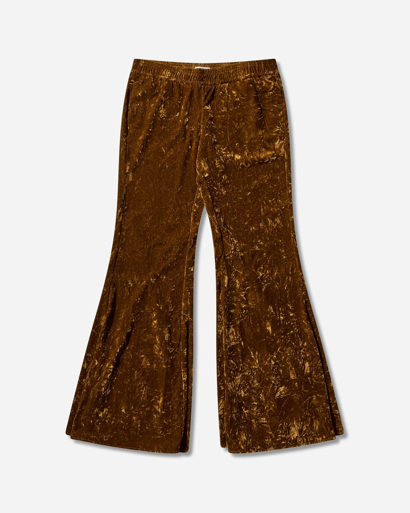 Nohavice GUESS Velour Flare Pants Hnedá | W5BQ05W0260 G1EM