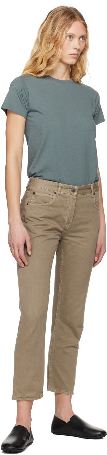 Džínsy The Row The Row Riaco Cropped Jeans Béžová | 7516-W3723, 3