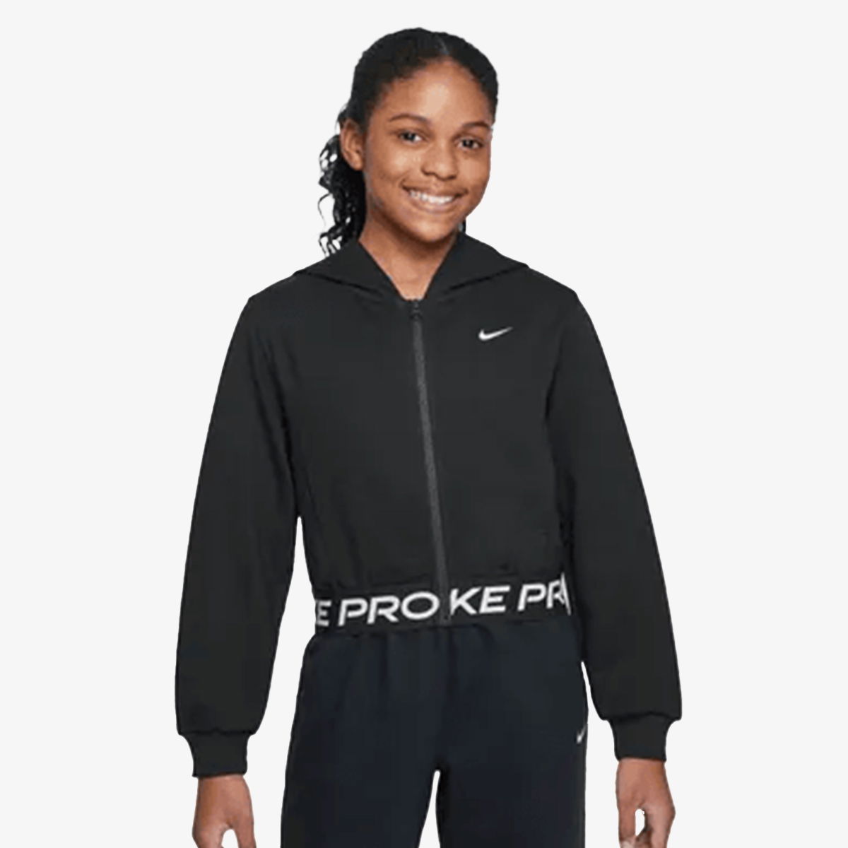 Mikina Nike Pro Training Full-Zip Fleece Hoodie Čierna | HQ9312-011, 1
