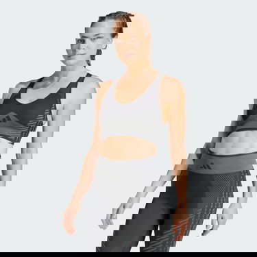 Podprsenka adidas Performance AEROKNIT Training Light Support Sports Bra Čierna | JD7163, 3