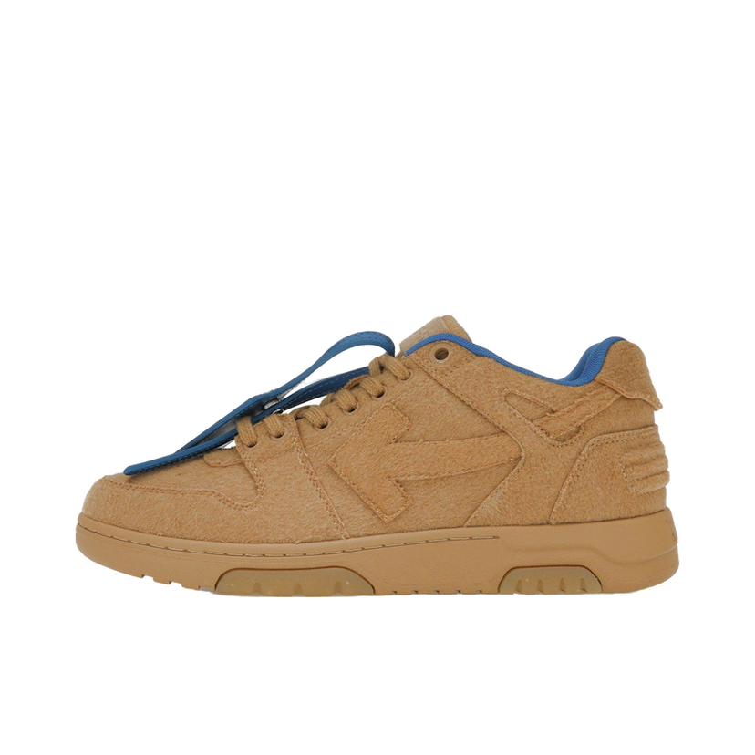 Tenisky a topánky Off-White Out Of Office OOO Low Tops Camel Blue Wool Béžová | OMIA189F22FAB0016262