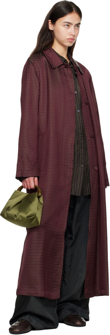 Kabelka Dries Van Noten Dries Van Noten Crisp Ruched Satin Handbag with Resin Handle Zelené | 252-011524-658, 3