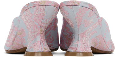 Starostlivosť o obuv Dries Van Noten Dries Van Noten Open-Toe Jacquard Mules Oranžová | WS251-1561-730, 4