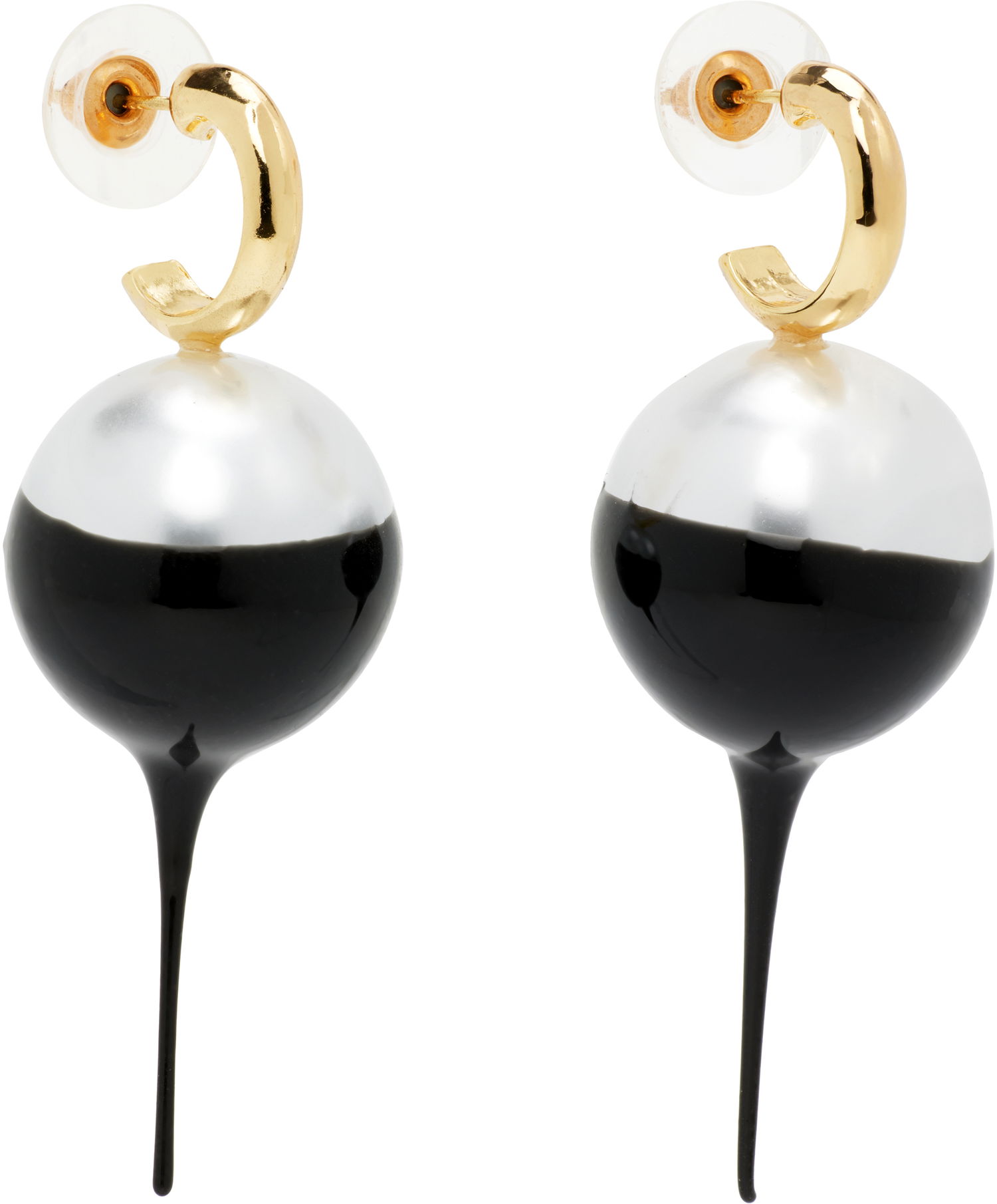 Náušnice Ottolinger Ottolinger Dipped Pearl Drop Earrings Čierna | 125-902625-01, 1