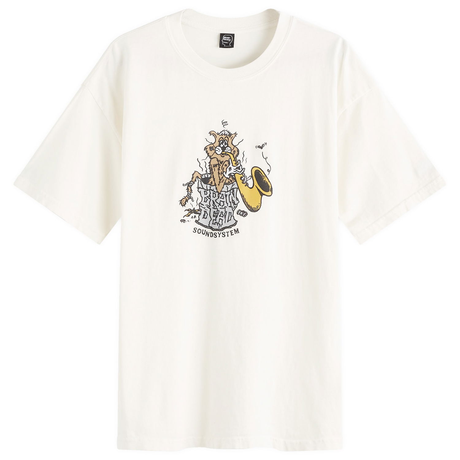 Tričko Brain Dead Trash Cat T-Shirt Biela | F24T00004079-NATUR, 0