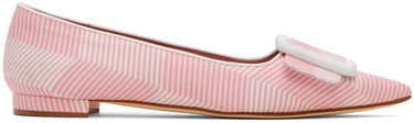 Doplnky Manolo Blahnik Manolo Blahnik Maysale Buckle Ballerina Flats Ružová | 124-2513-0003, 0