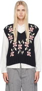 YMC Heidi Floral Knit Vest