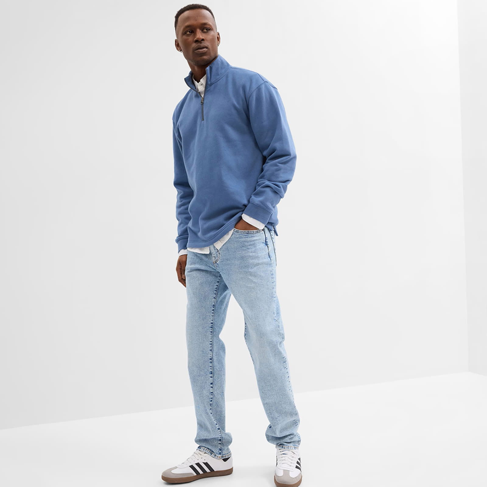 Denim Pants Straight Light Wash