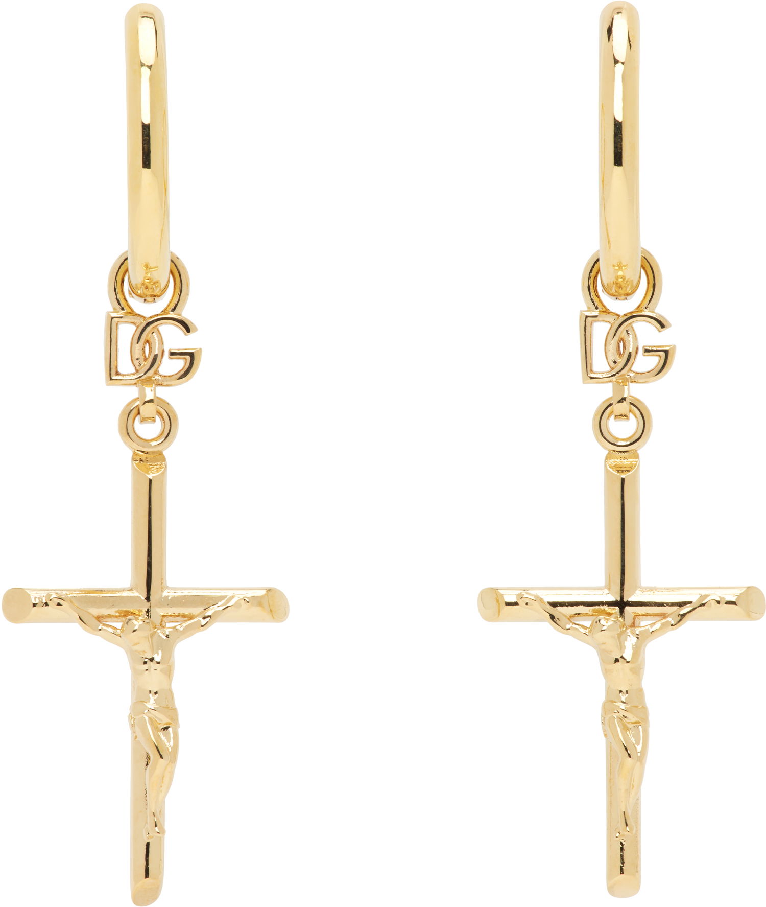 Náušnice Dolce & Gabbana Dolce&Gabbana DNA Cross Earrings Metalická | WEQ2D1 W1111, 0