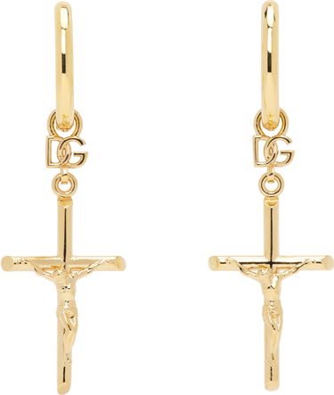 Náušnice Dolce & Gabbana Dolce&Gabbana DNA Cross Earrings Metalická | WEQ2D1 W1111, 0