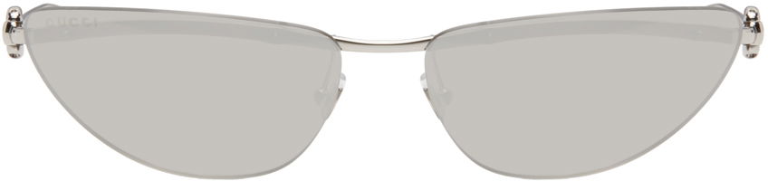 Silver Cat-Eye Sunglasses