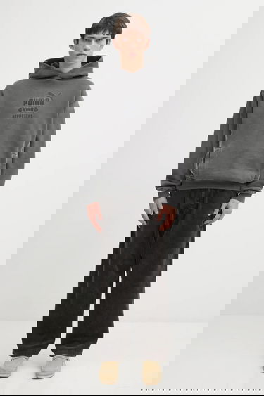 Mikina Puma Puma x REPRESENT Logo Hoodie Šedá | 632542, 4