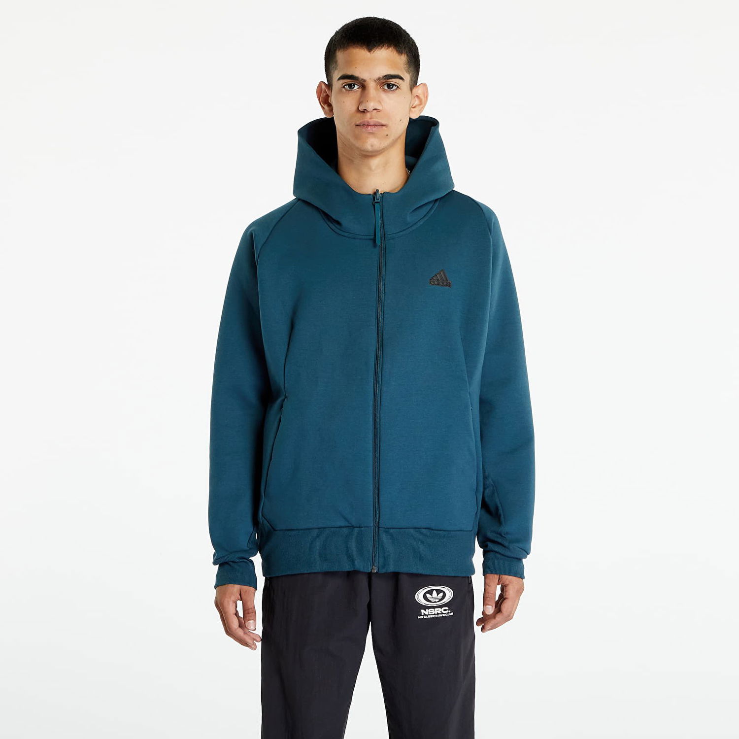 Mikina adidas Originals Z.N.E. Premium Full-Zip Hooded Track Jacket Arctic Night Zelené | IN5087, 0