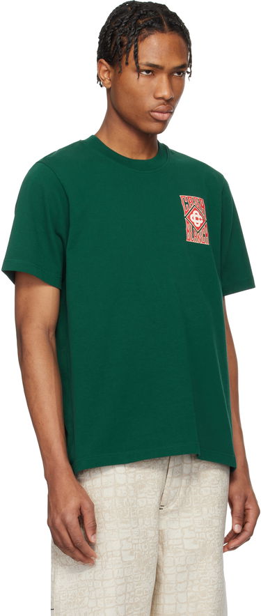 Tričko Casablanca Casablanca Gothic Stacked Logo Graphic T-Shirt Zelené | MS25-JTS-001-06, 2
