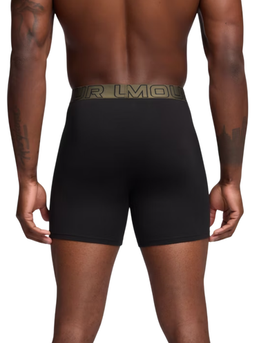 Boxerky Under Armour Under Armour Solid 6in 3-Pack Boxer Shorts Zelené | 1383889-005, 4