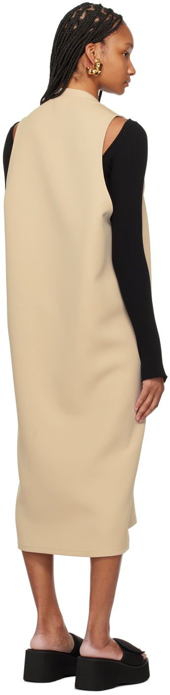 Šaty Courrèges Courrèges Holistic Midi Dress Béžová | 124CRO367PL0007, 2