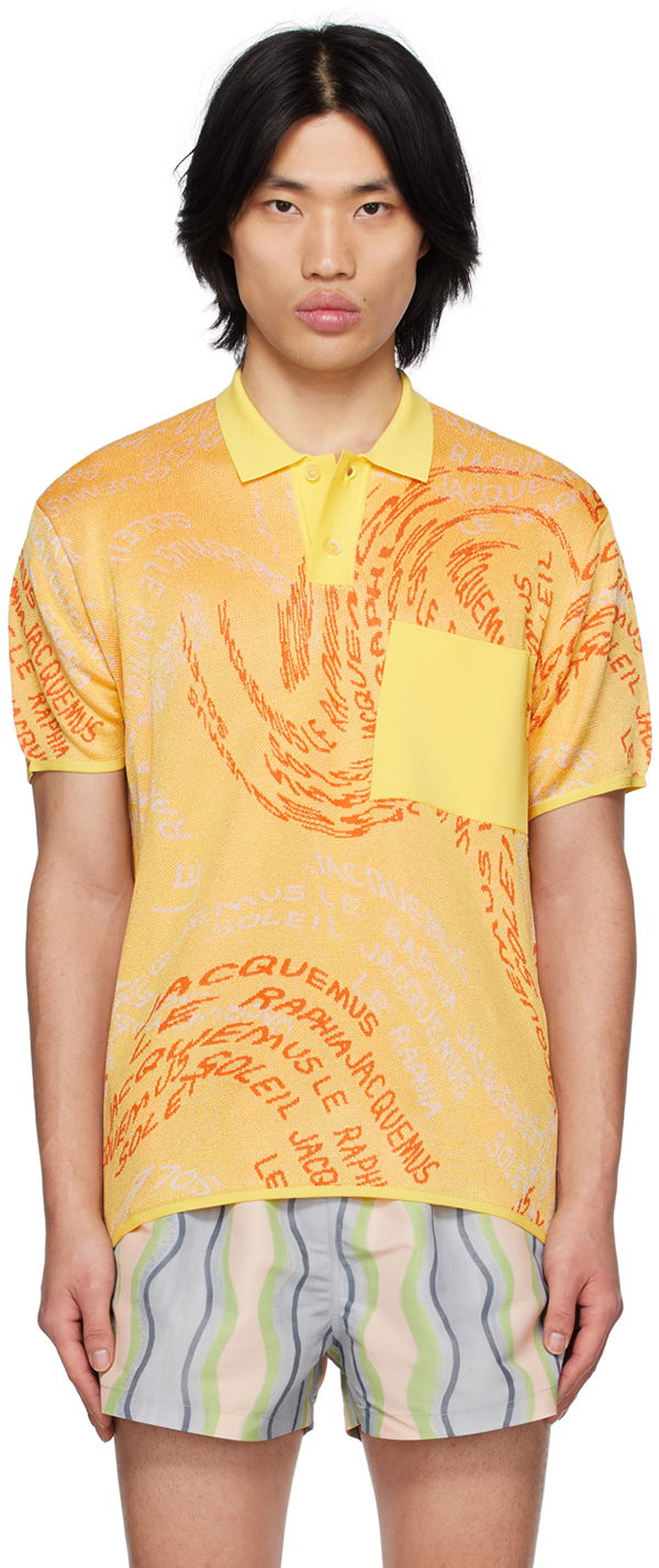 Polo tričko Jacquemus Le Raphia 'Le Polo Tordu' Žltá | 23E235KN145-2262, 0