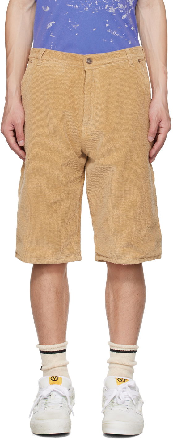 Šortky ERL Corduroy Three-Pocket Shorts Béžová | ERL06P006, 0