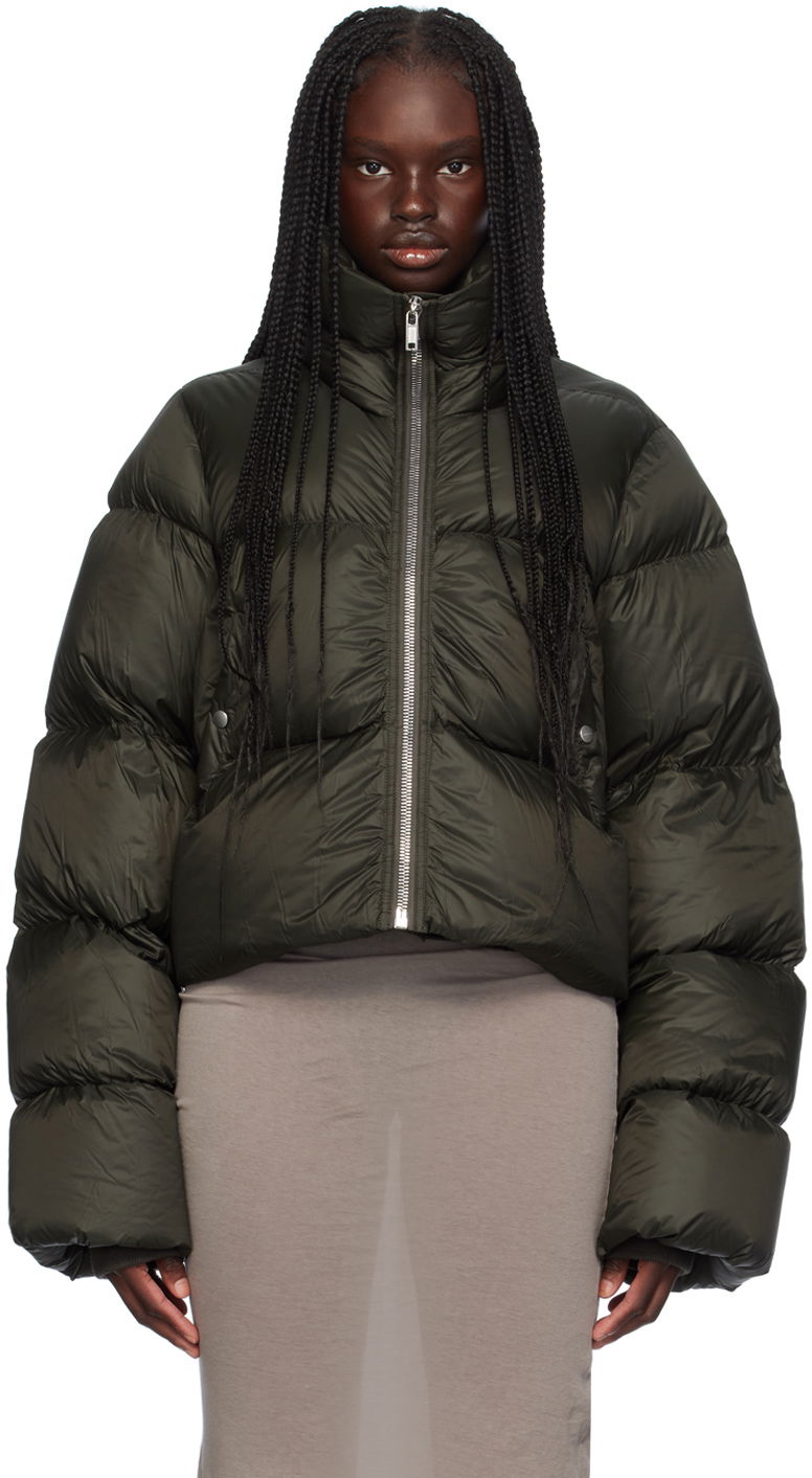 Prešívaná bunda Rick Owens Porterville Turtle Down Puffer Jacket Zelené | RP02D3772 NPD3, 0