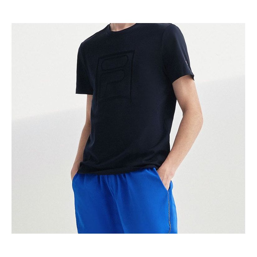 Tričko FILA Men's Embroidered Logo T-Shirt Navy | F11M028159F-NV, 0