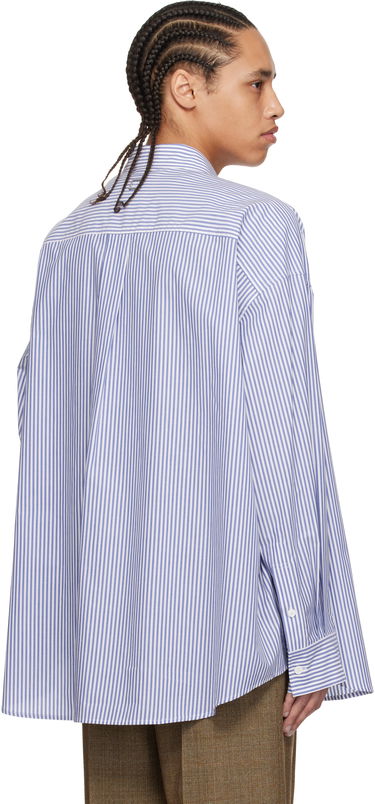 Košeľa WOOYOUNGMI WOOYOUNGMI Striped Cotton Shirt Modrá | W251SH12, 2