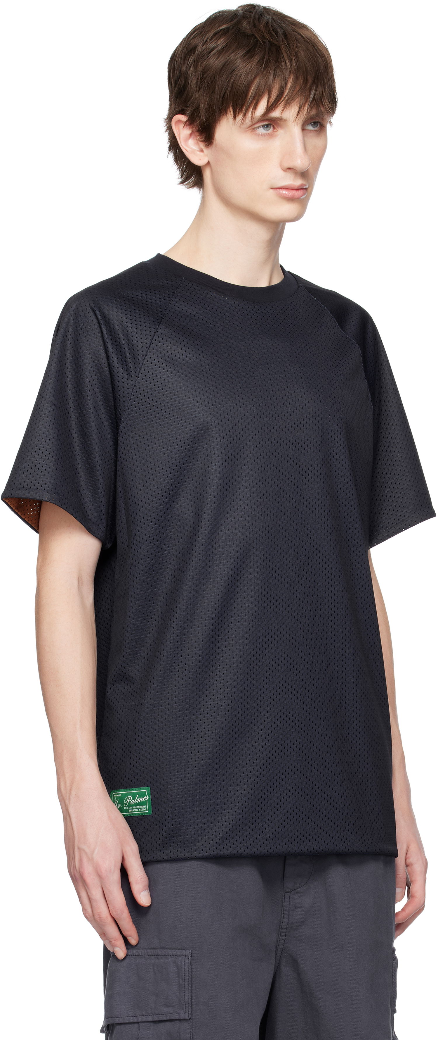 Tričko Palmes Palmes Mesh Double Reversible T-Shirt Čierna | P10-0043-660, 1