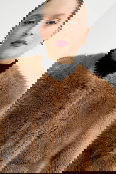 Kabáty STAND STUDIO Halle Faux Fur Coat Hnedá | 62267.9416, 4