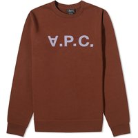 Sveter A.P.C. VPC Logo Crewneck Hnedá | COFAX-H27378-CAJ, 2