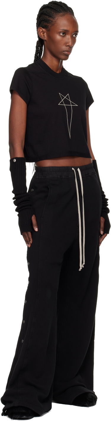 Crop Top Rick Owens DRKSHDW Concordians Cropped Small Level T-shirt Čierna | DS02E7207 RNEP3, 3