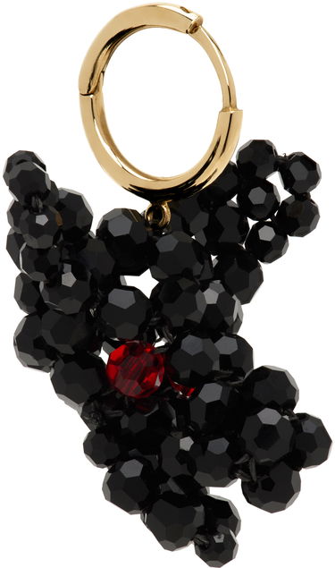 Náušnice Simone Rocha Simone Rocha Beaded Creature Single Earring Čierna | ERG511 0903, 1