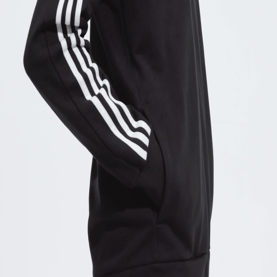 Essentials French Terry 3-Stripes Full-Zip Hoodie