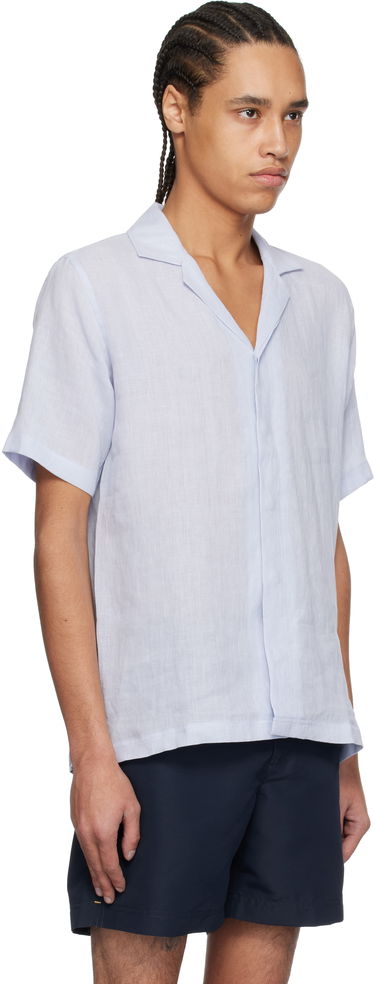 Košeľa Orlebar Brown Orlebar Brown Maitan Linen Resort Shirt Modrá | 279644, 1