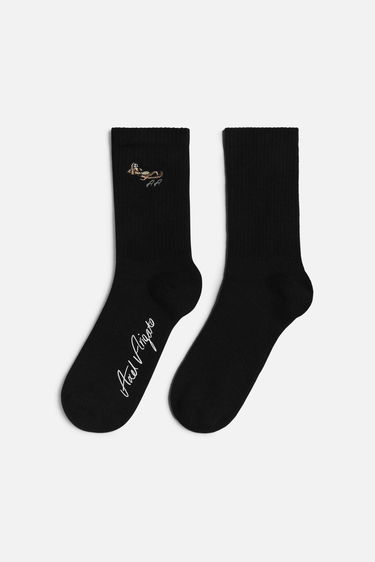 Ponožky AXEL ARIGATO Wes Embroidered Socks Čierna | X2245002, 4