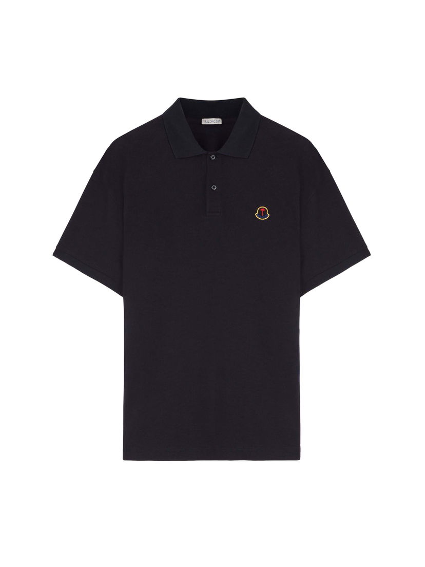 Polo tričko Moncler Palm Angels x Logo Polo Shirt Navy | I209L8A00002M3588778 & PMGB023T24FAB0014600