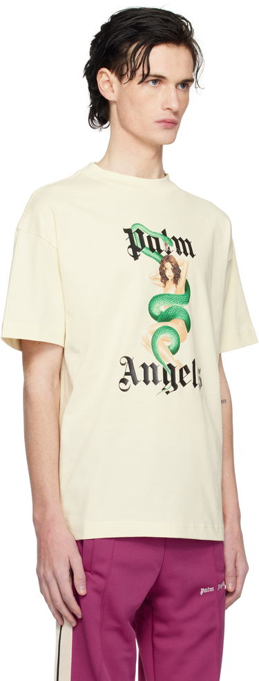 Tričko Palm Angels Pin Up Graphic Print T-Shirt Žltá | PMAA001S25JER0070B10, 1