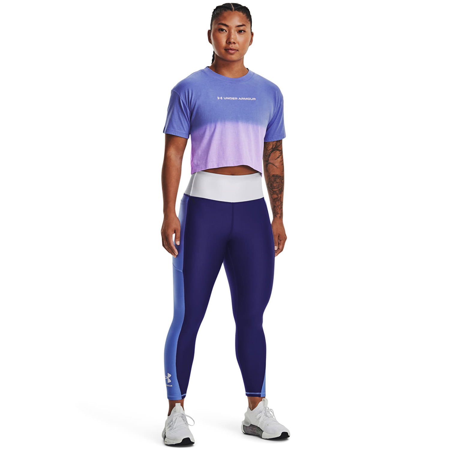 Legíny Under Armour Blocked Ankle Legging Blue Modrá | 1377091-468, 1