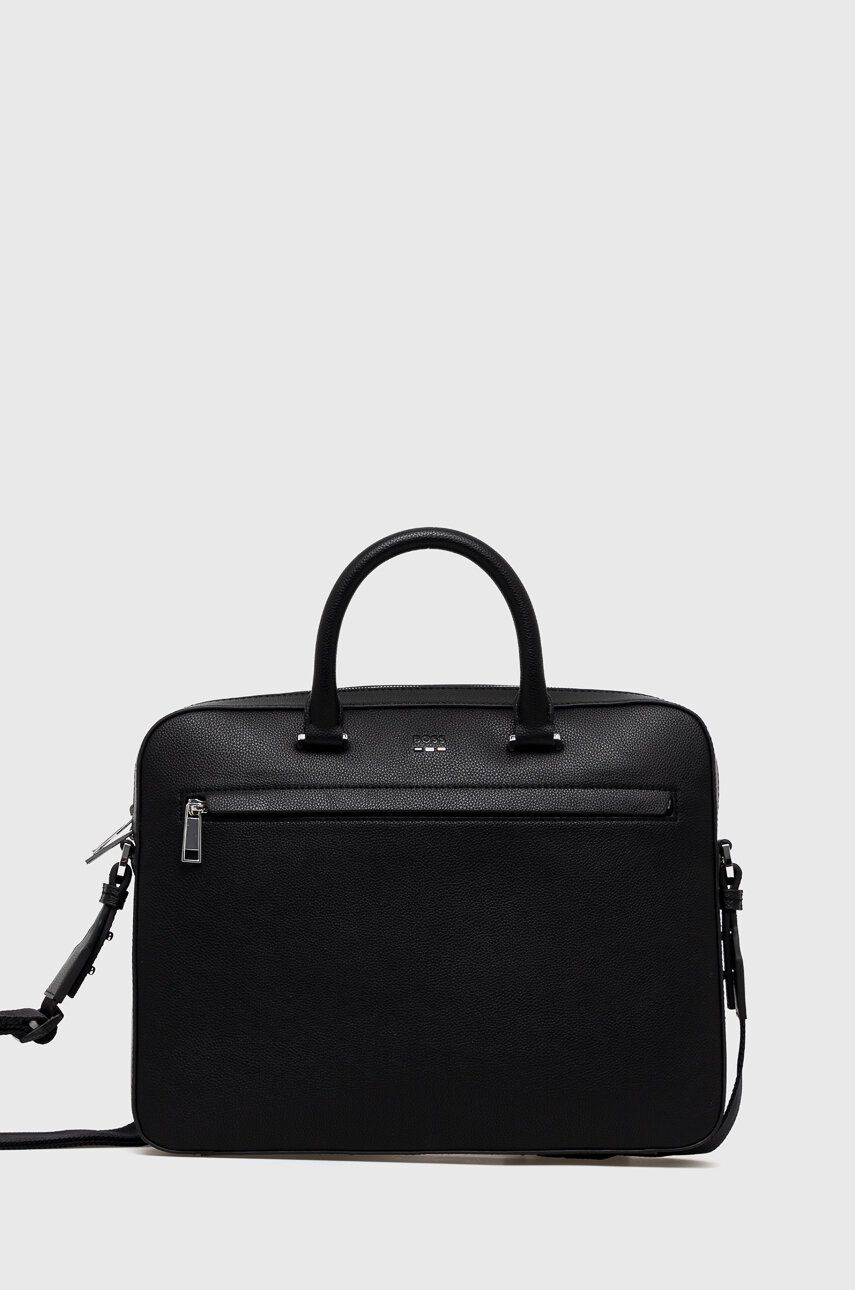 Taška cez rameno BOSS Laptop Bag Čierna | 50490855, 0