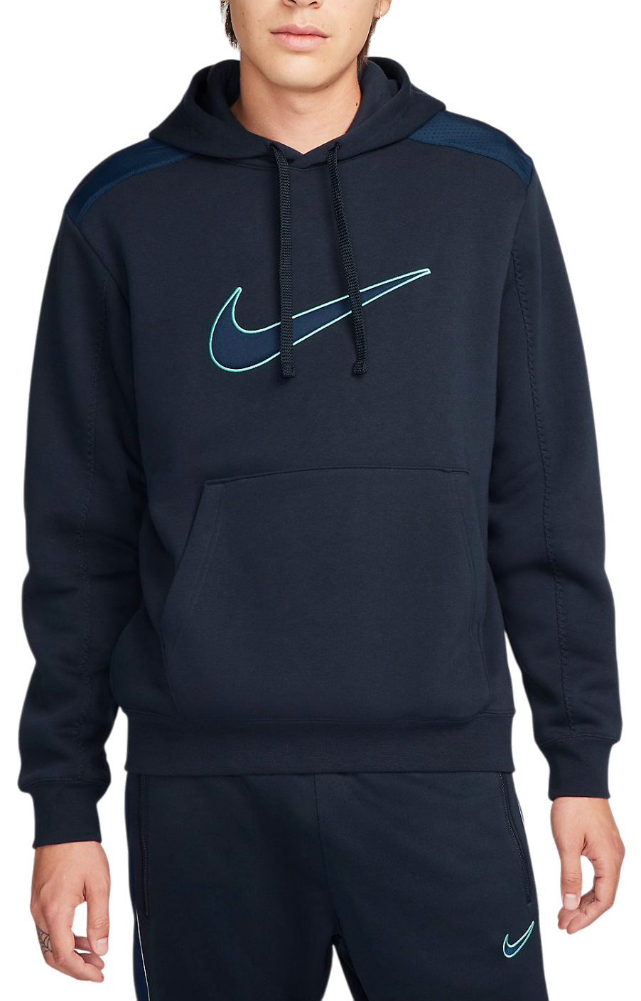 Mikina Nike Nike BB Fleece Hoodie Navy | fn0247-475, 0