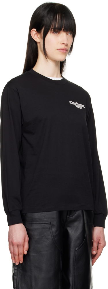Tričko Carhartt WIP Long Sleeve Charms T-Shirt Čierna | I034412_4, 3