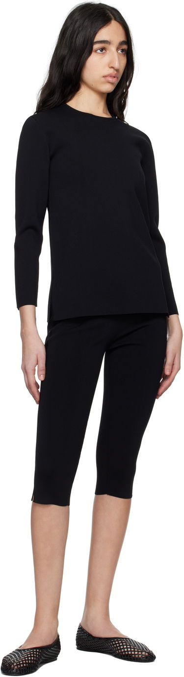 Sveter TOTEME TOTEME Compact Knit Top Čierna | 252-WRT0501-YA0187, 3
