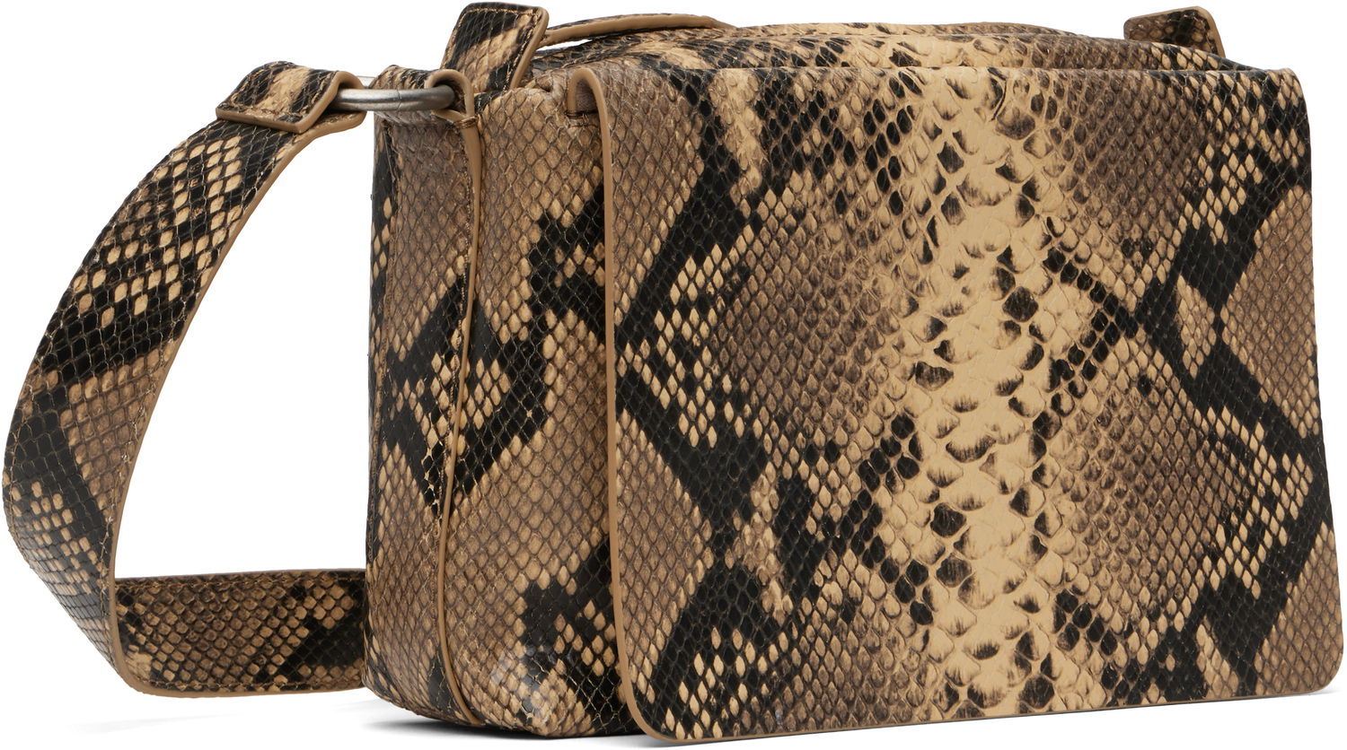 Taška cez rameno Dries Van Noten Dries Van Noten Snakeskin Crossbody Bag Béžová | 251-021512-397, 1