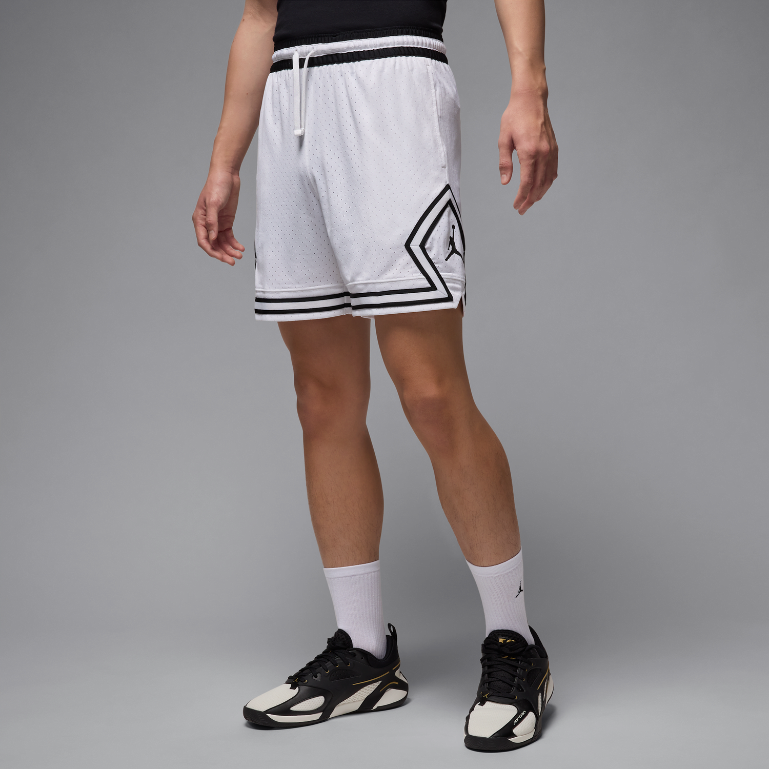 Šortky Jordan Jordan Sport Diamond Dri-FIT Mesh Shorts Biela | HF9910-100, 0