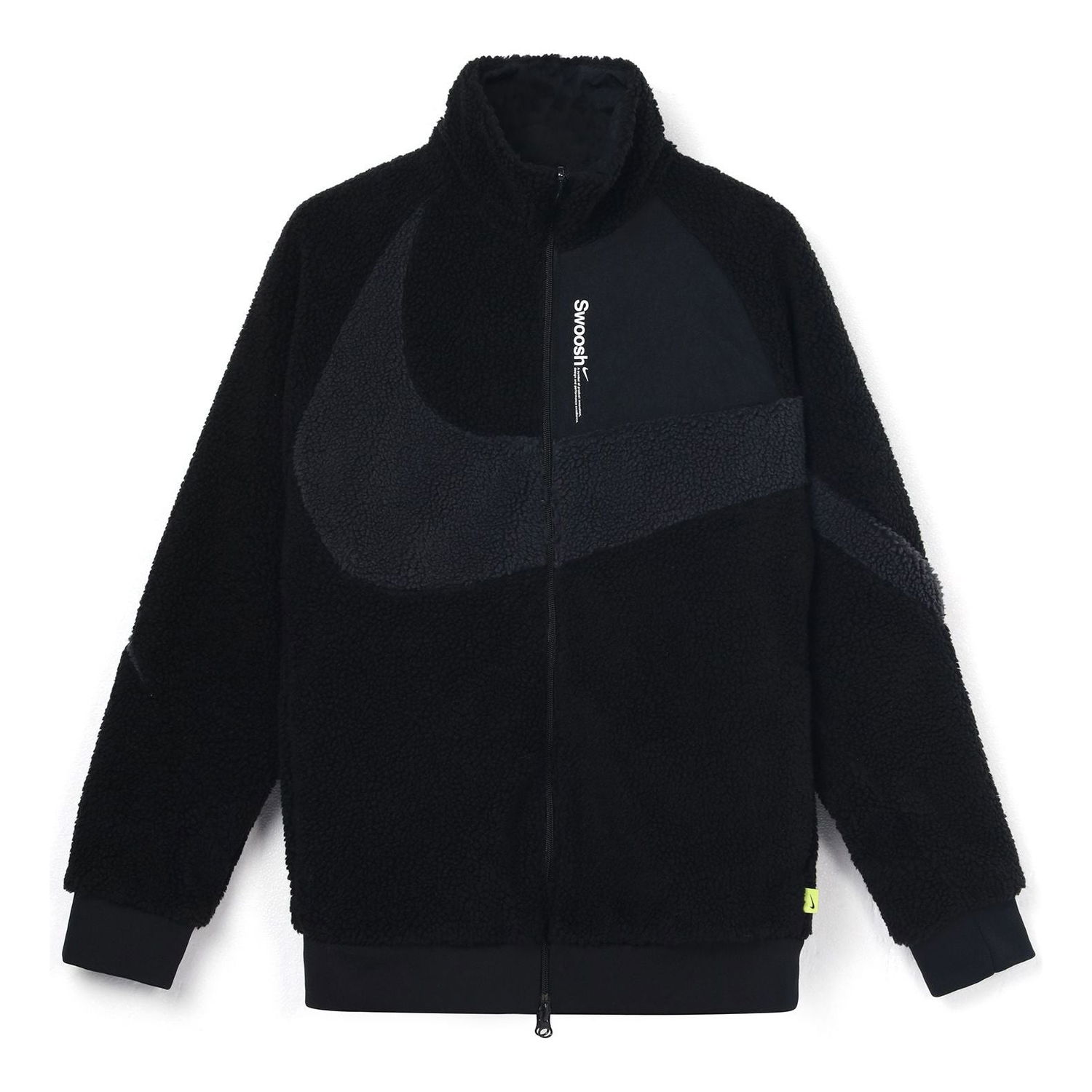 Mikina Nike Swoosh Fleece 2-Way Jacket Čierna | FB1910-010, 0