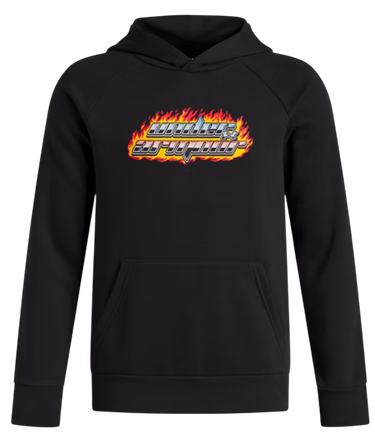 Mikina Under Armour Rival Fleece Flaming Wordmark Hoodie Čierna | 6003781-001, 0