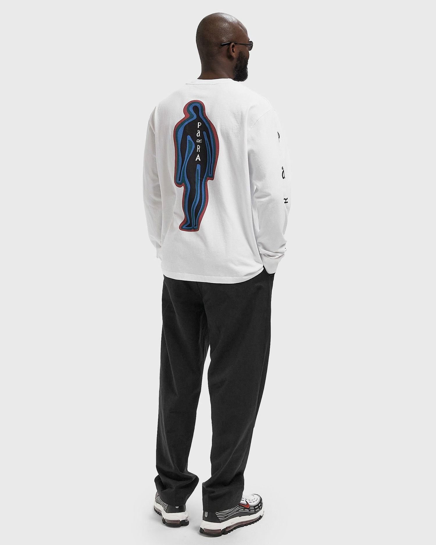 Tričko By Parra Hotel Graphic Long Sleeve T-Shirt Biela | 54220, 1