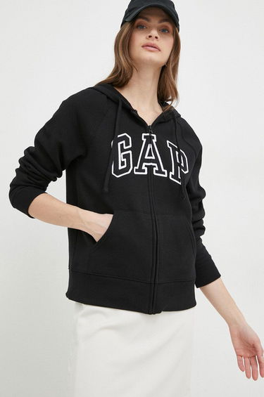 Mikina GAP Logo Full-Zip Hoodie Čierna | 463503.02TRUEBLAC, 0