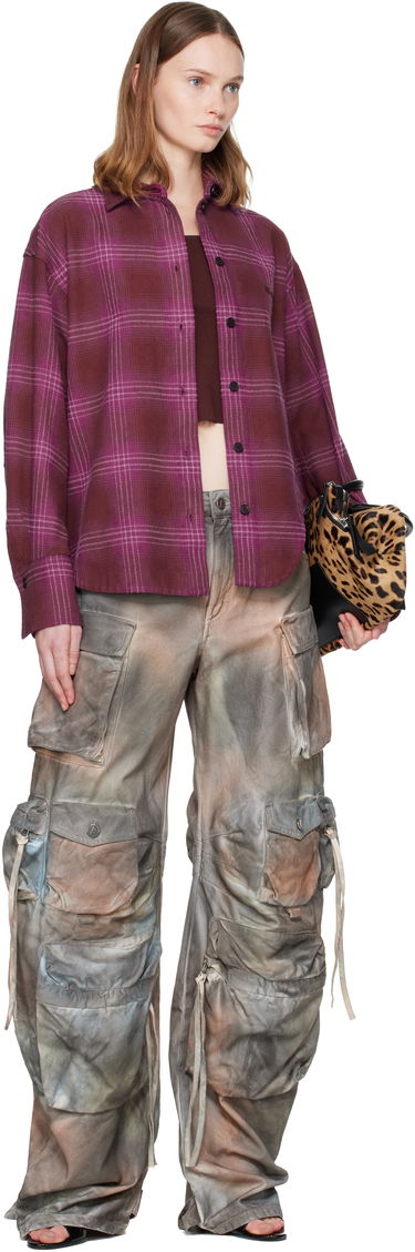 Cargo nohavice The Attico Fern Distressed Wide-Leg Cargo Jeans Rôznofarebný | 251WCP00084 DDD109TR, 3