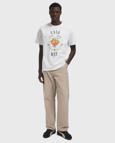 Tričko Casablanca Casa Way Orange Mascot Graphic T-Shirt Biela | M-AW25-JTS-001-02, 1