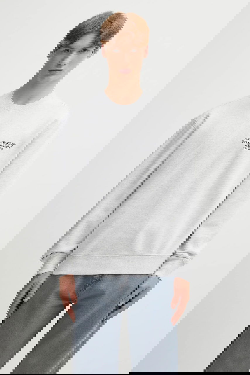 Mikina Carhartt WIP Alumni Cotton Crewneck Sweatshirt Šedá | I035190.482XX, 0